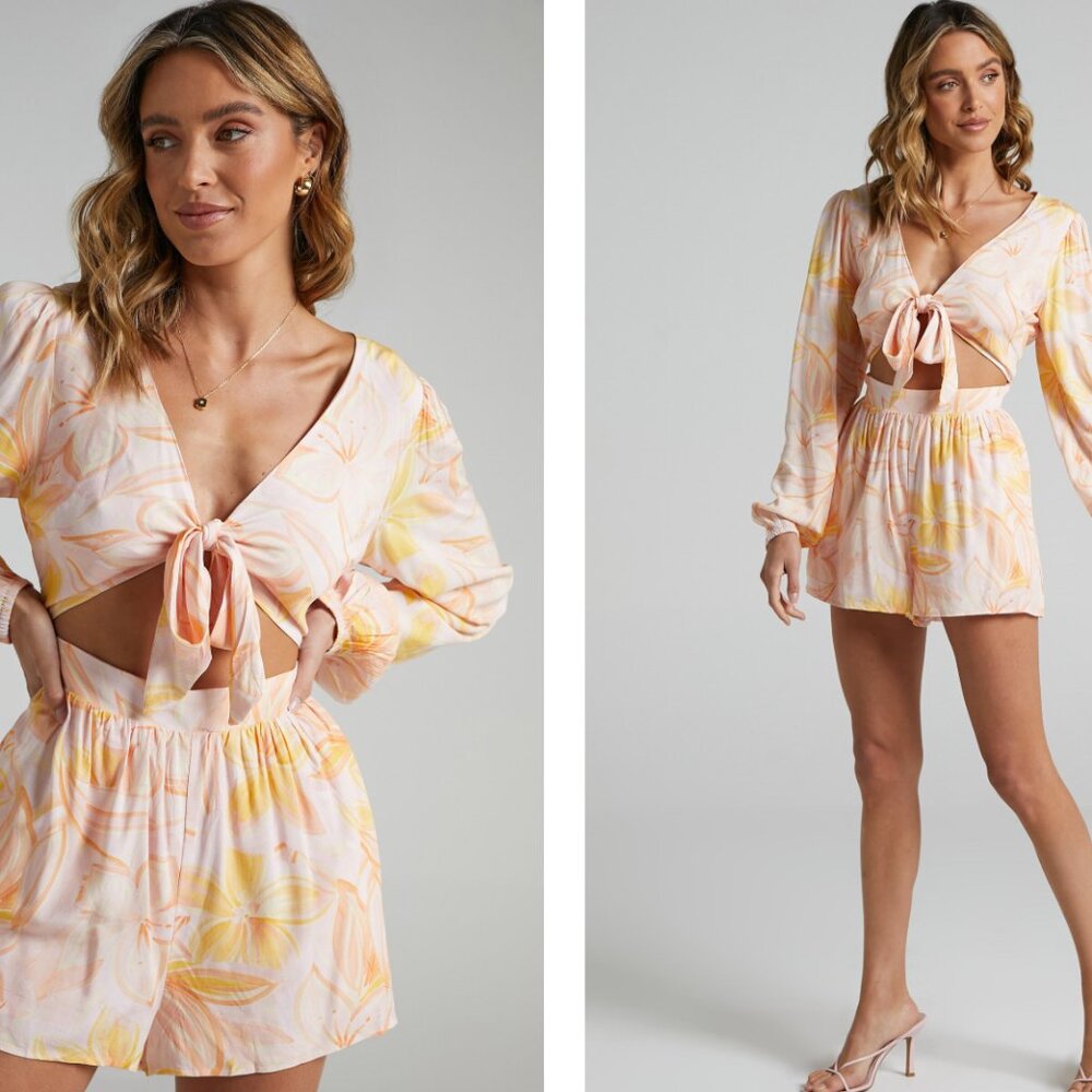 Showpo Floral Romper - Size 6